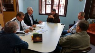 Reunião diretoria FBRGS com aplainadores.