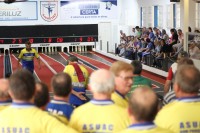 Momento do jogo do Estadual Master Masculino, série Ouro.