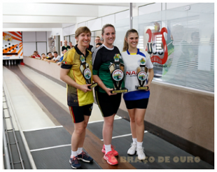 Braços de Ouro,Prata e Bronze, da série Ouro Feminino 2017